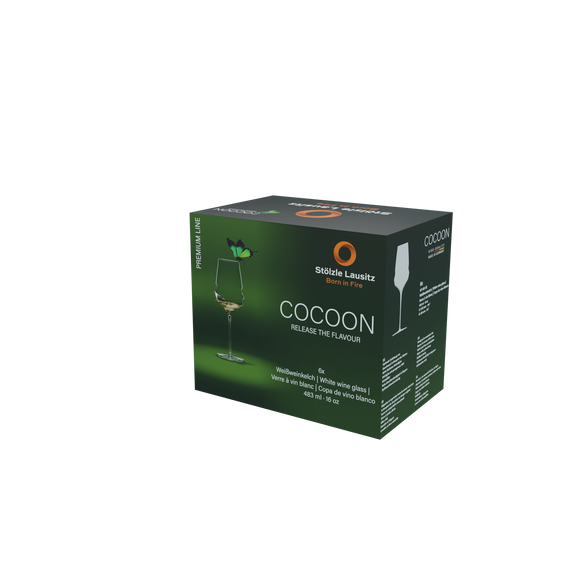 Набор из 6-ти бокалов для белого вина серия Cocoon 484 мл, D88 мм, H242 мм, Stolzle, фото , изображение 5